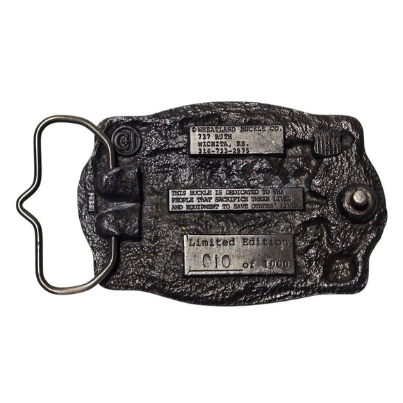 Paramedic Fireman Police Belt Buckle Vintage Emergency 911 Officer Fire Fighter - Picture 11 of 15